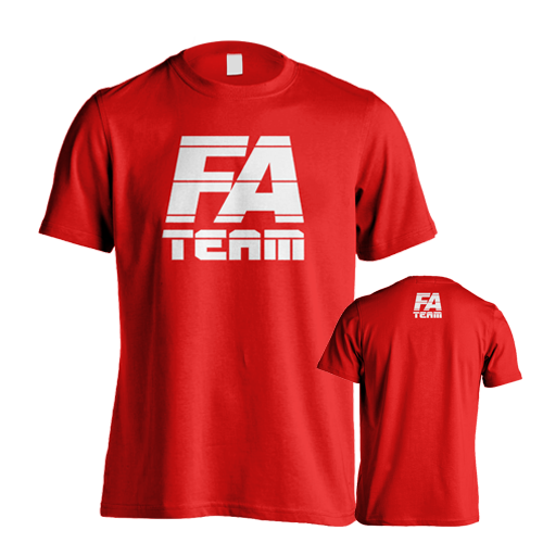 Fitness Authority pánské tričko FA Team Red M