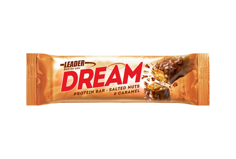 Protein Bar DREAM 24x45g Leader Nutrition čokoláda-cookies