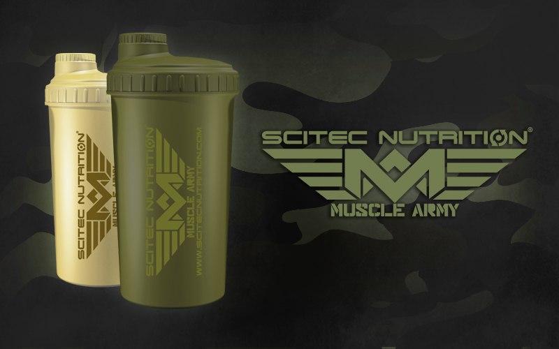 Scitec Muscle Army Shaker 700 ml poušť (desert - světlý)